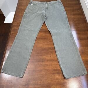 Carhartt Workwear Pants Gray Green Relaxed Straight Fit Men's 40x34